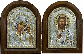 Диптих Спаситель и Богоматерь Казанская