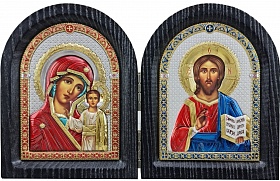 Диптих Спаситель и Богоматерь Казанская