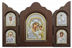 Триптих Богоматерь Казанская