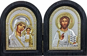 Диптих Спаситель и Богоматерь Казанская