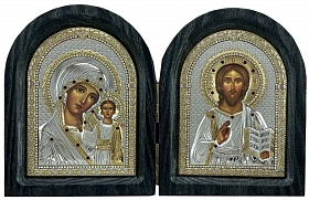 Диптих Спаситель и Богоматерь Казанская
